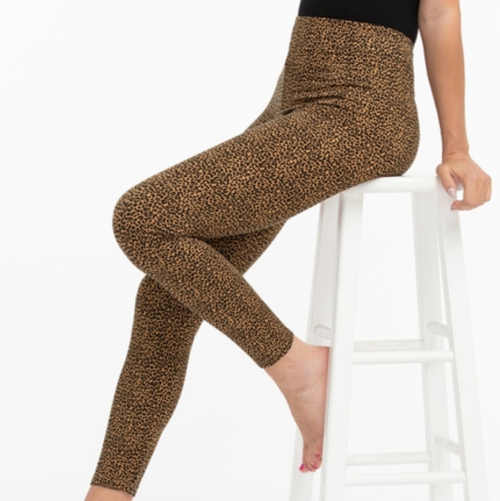 NWT Ricki's Leopard Print Fleece Fall Winter Leggings Sz XS Petite or Short